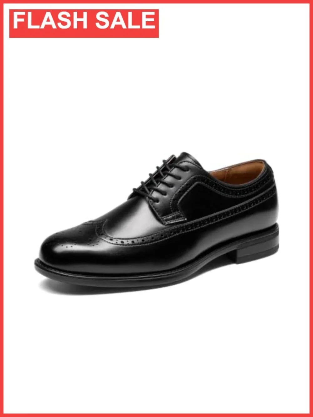 Men's Brogue Wingtip Oxford Dress Shoes Faux Leather Lace-Up